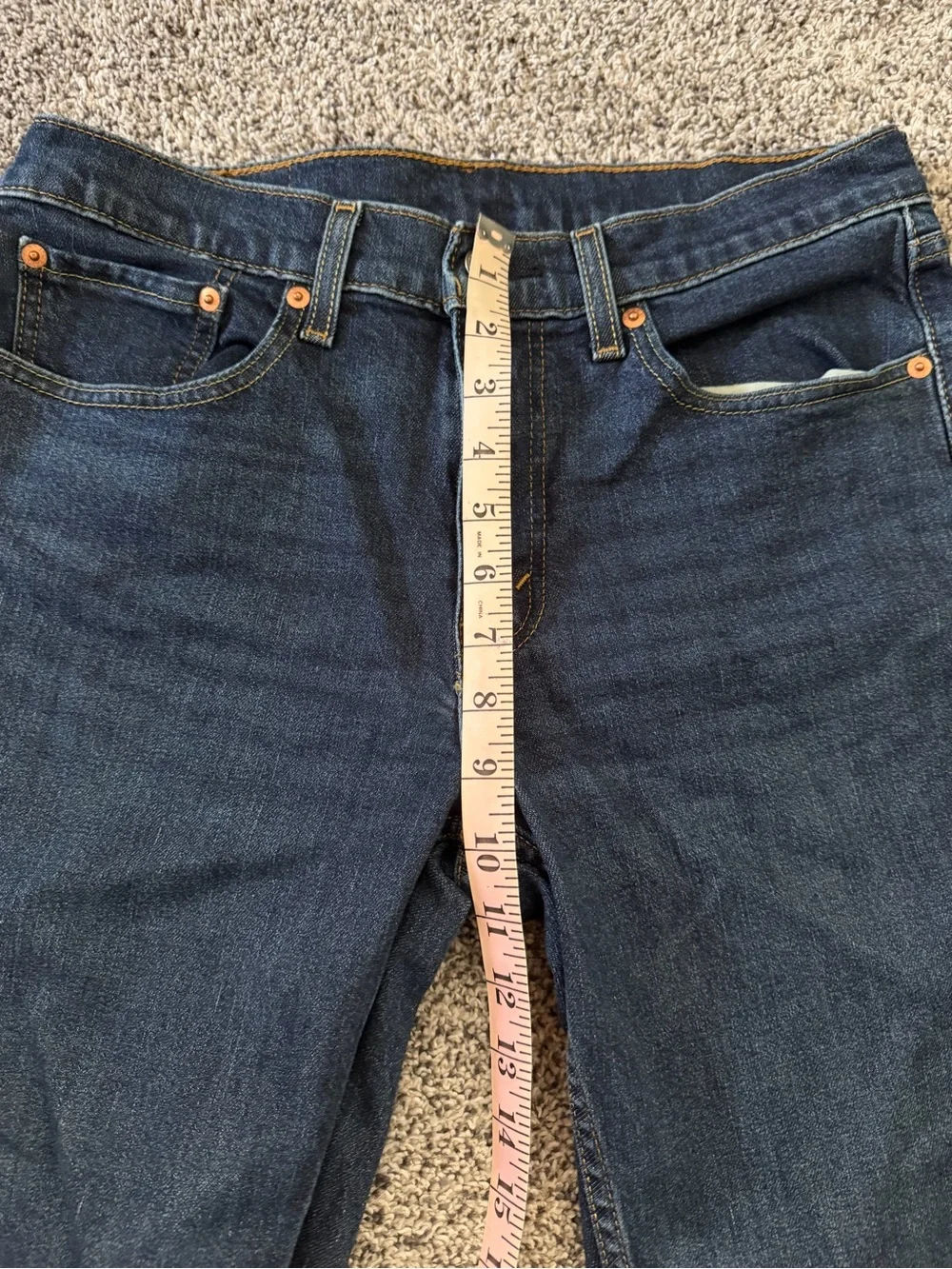 Men's Levi Strauss and Co. 514 Straight Blue Jeans Size W 32 L 32